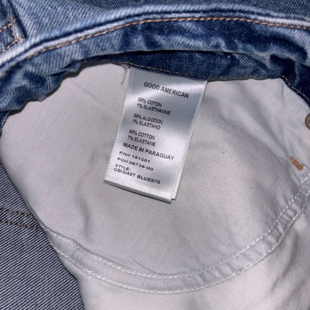 Good American Good Boy Twisted Slit Jeans - Picture 4 of 5